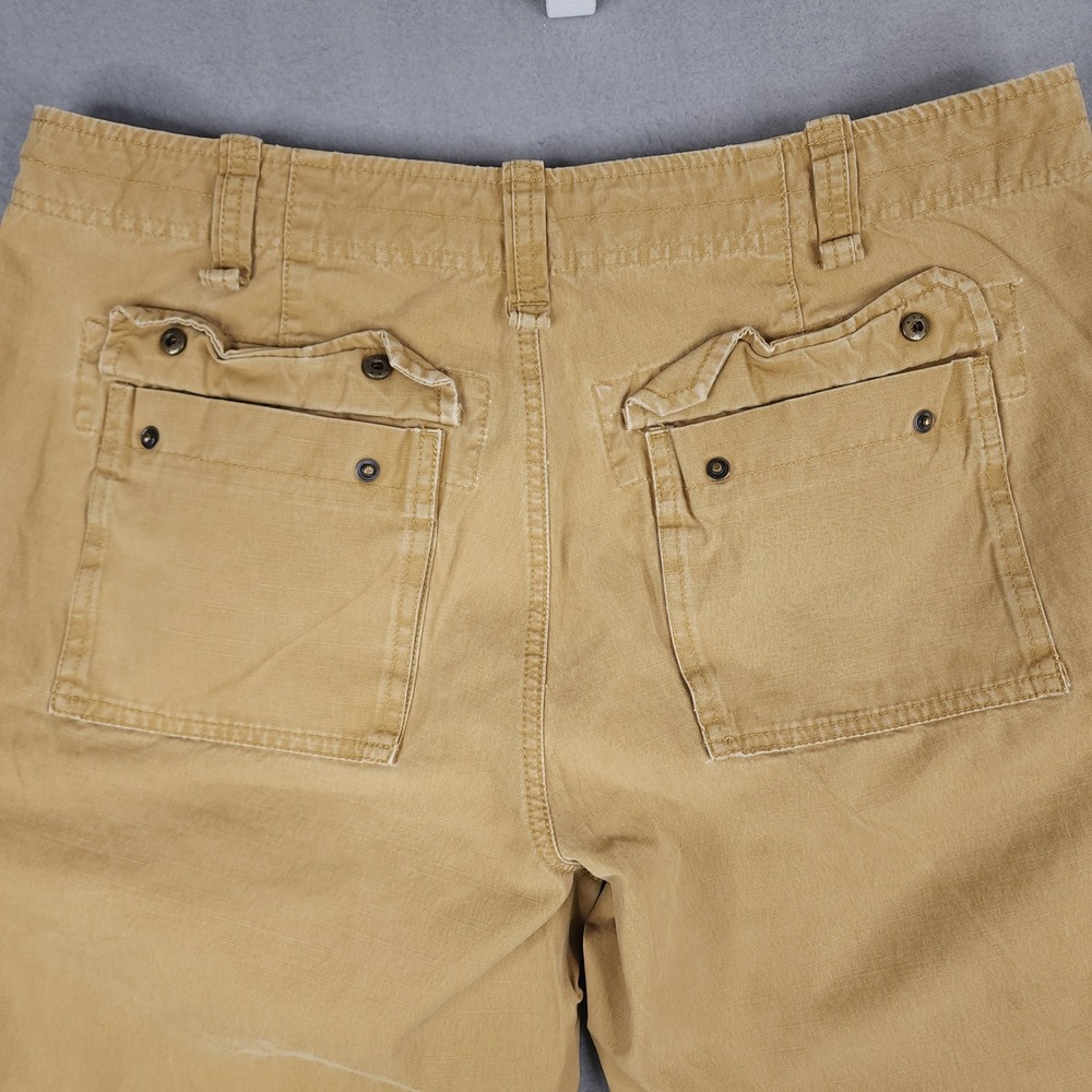 Eddie Bauer Cargo Pants Mens 36x30 Tan Khaki Cotton Workwear Gorpcore Outdoor - Picture 13 of 15